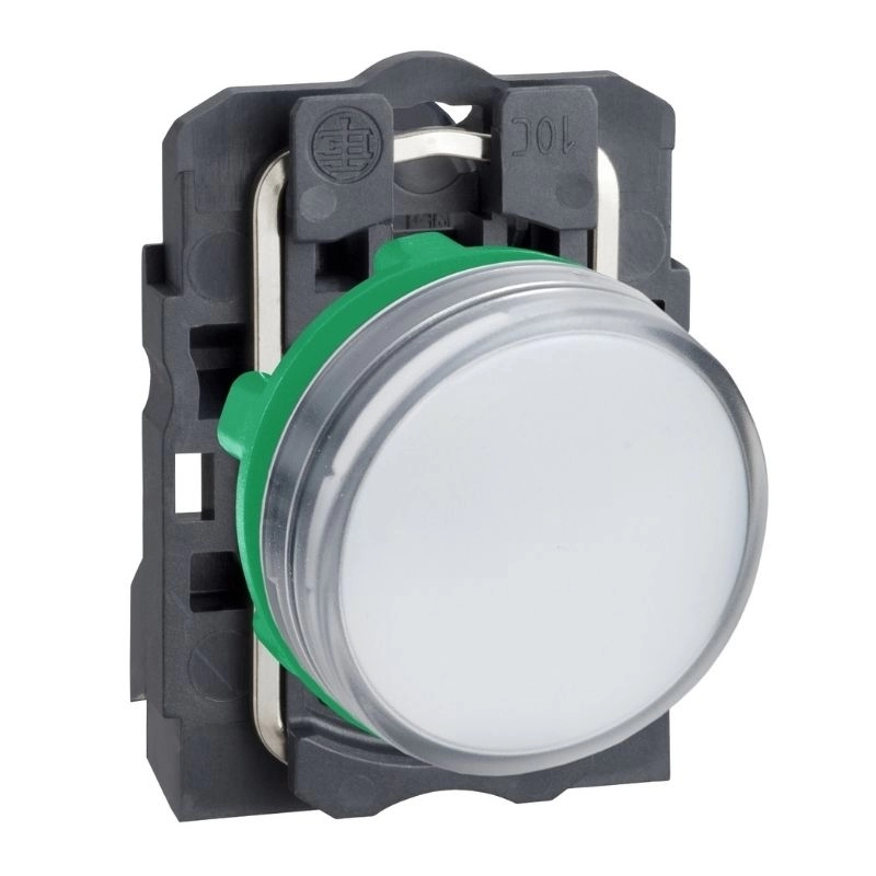 Piloto luminoso plástico XB5 blanco C/led 110VCA